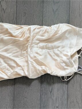 Shona Joy Strapless Mini Dress in Ivory